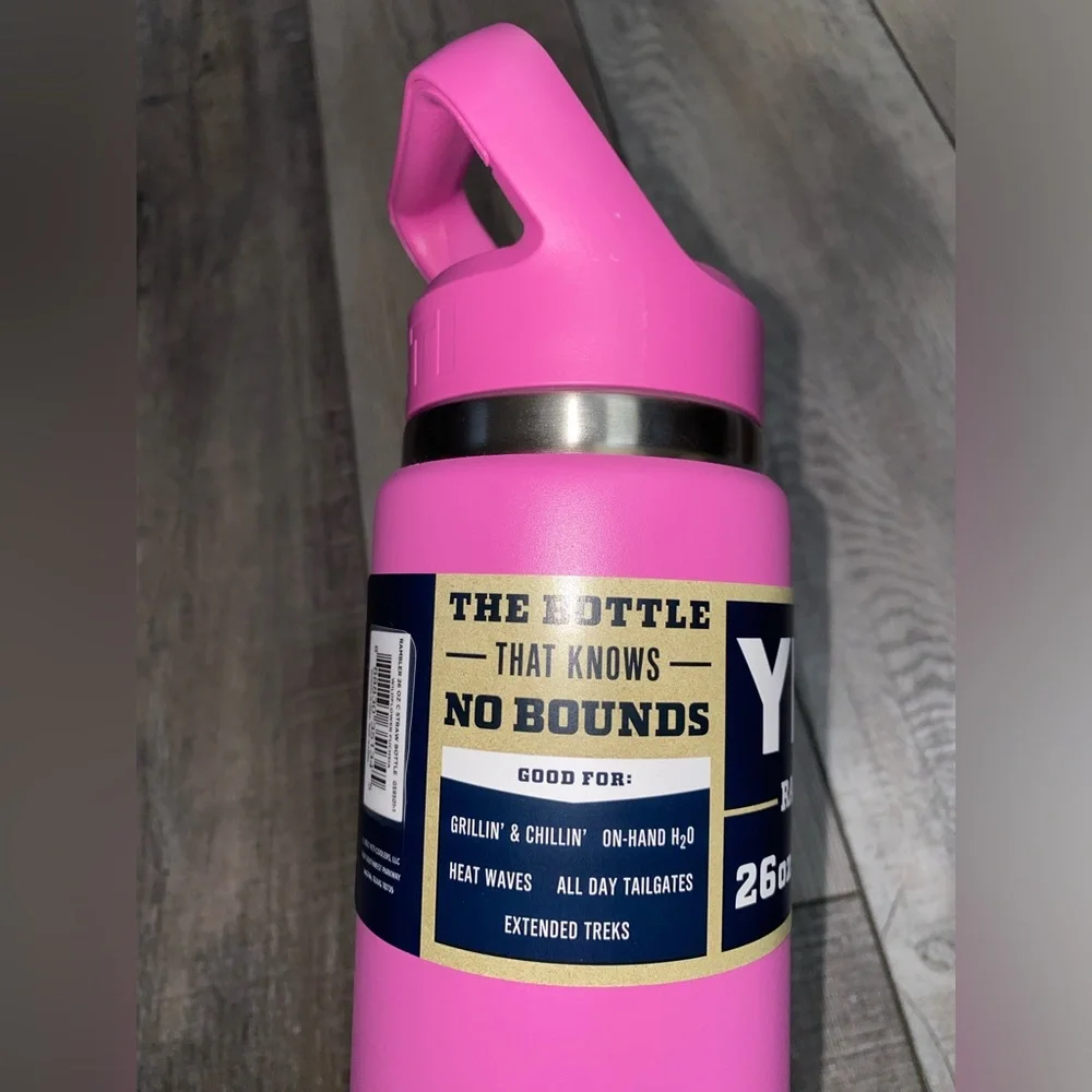 NEW YETI Rambler 26oz Stainless Steel Vacuum Insulated Bottle Wildflower Fuchsia - Picture 5 of 7
